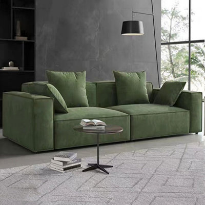 Coussin modulaire en polyester vert