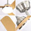 Ventilateur de plafond 52 pouces avec lumière DEL 22W et télécommande 5 pales pour le salon