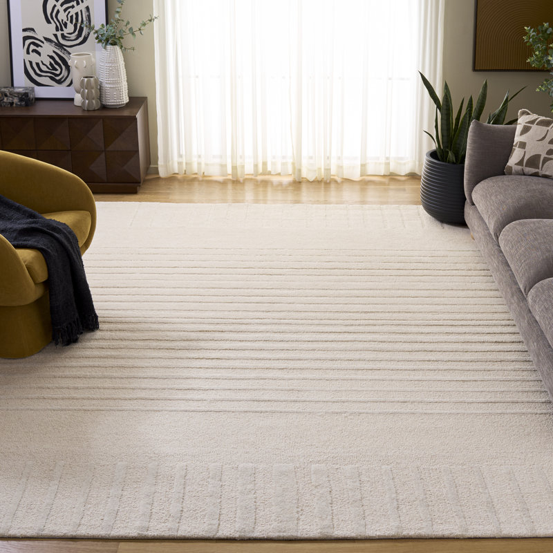 Ebony 820 Hand Tufted Wool & Cotton Solid Color Rug, Rectangle 8' x 10'