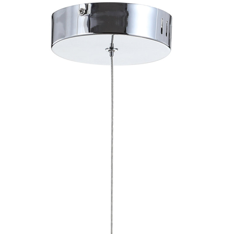 Elza 1 - Light Chrome/White LED Single Pendant