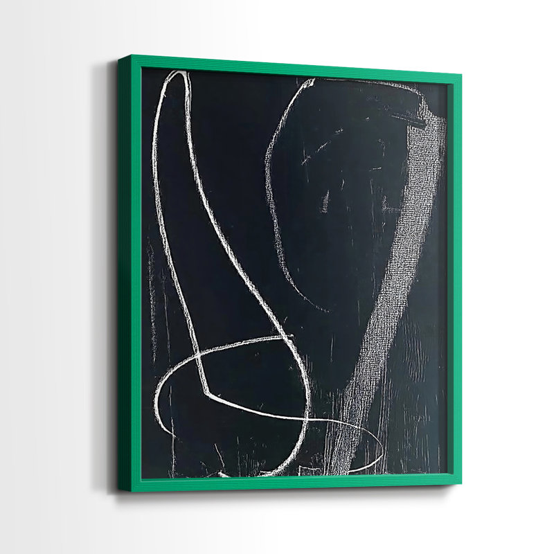 "ABSTRACT Series DCXVI" par J Paul, H 11 po x l 9 po, Vert
