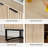 31.5" Tall 2 - Door Fluted Accent Cabinet,Sideboard with Adjustable Shelves-423957568-403074653