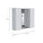 Ellegrini 1-Drawer Medicine Cabinet White