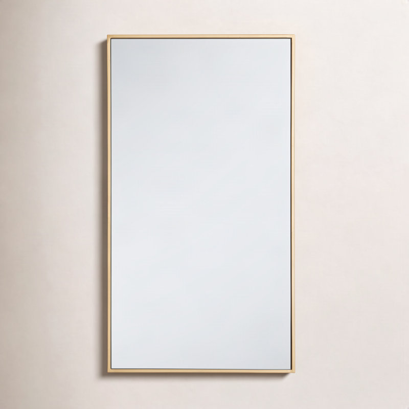 Miroir mural Sabine, 36 po x 20 po, Laiton