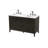 54 inch Double Bathroom Vanity in Chocolate Oak-723553389