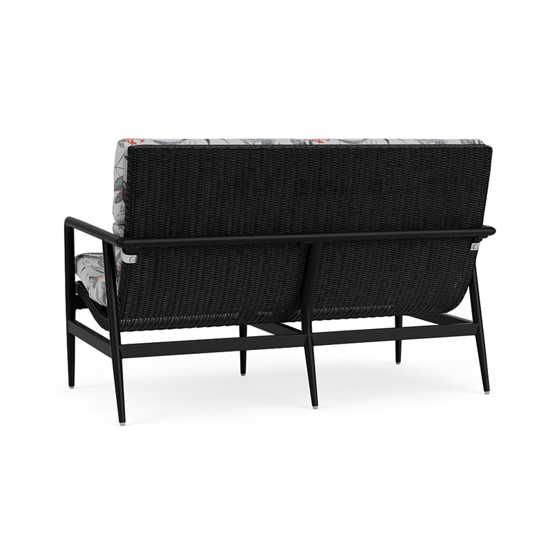 Cascade Outdoor - Seat, Delicate Botanical Slate, Ebony