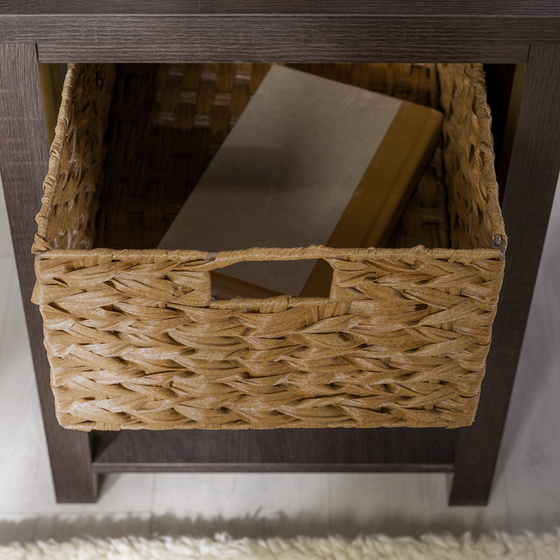 Table de bout avec rangement Knepp, Espresso