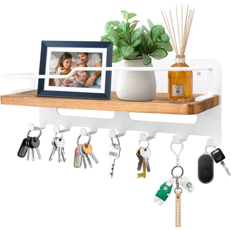 Wood Wall Organizer, Brown