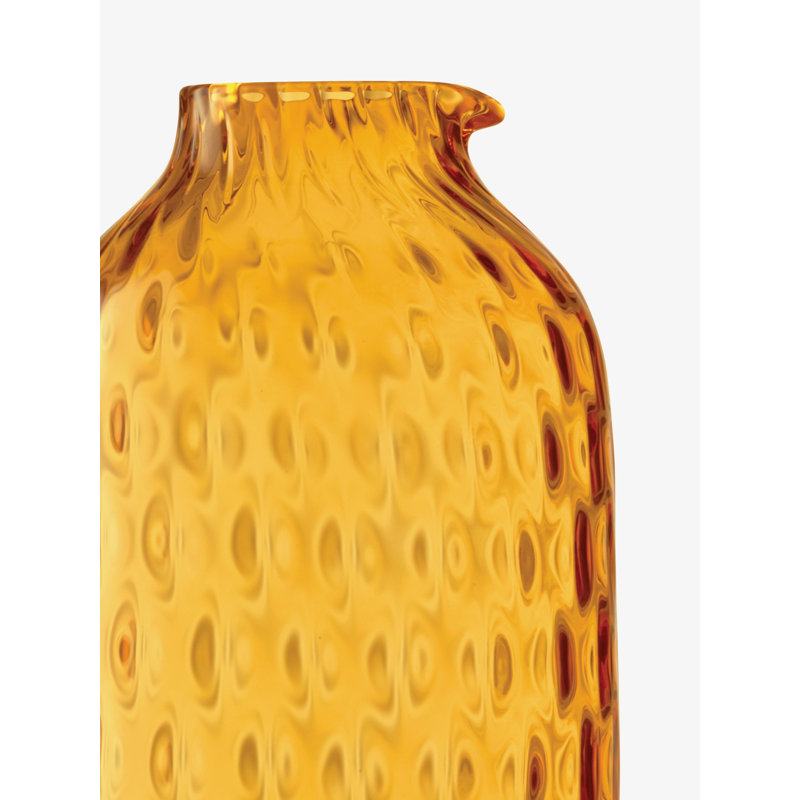 Dapple Glass Carafe, Sun Amber