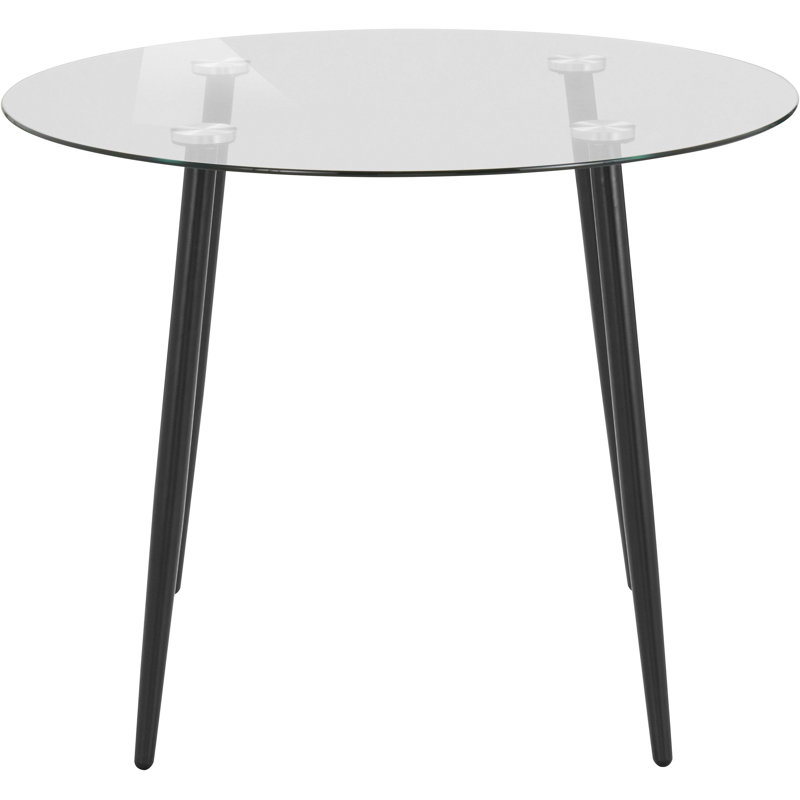 Milagro Round Glass Top Dining Table