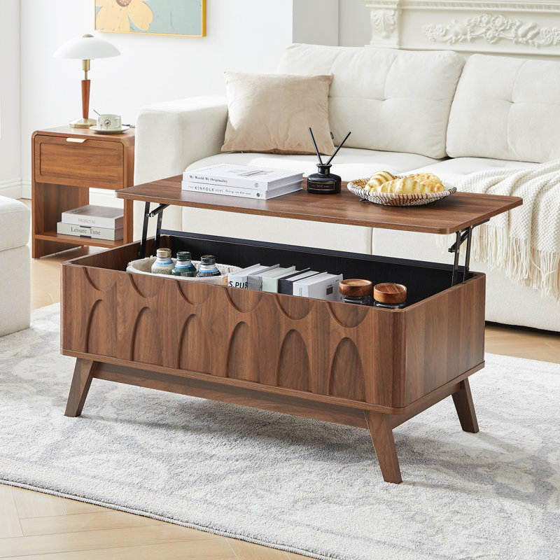 Table basse à plateau relevable