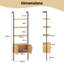 184 cm H x 60 cm W Floating Bookcase-1535723931