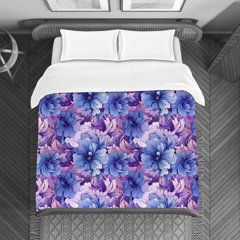 Literie à motif floral, Housse de couette pour lit simple