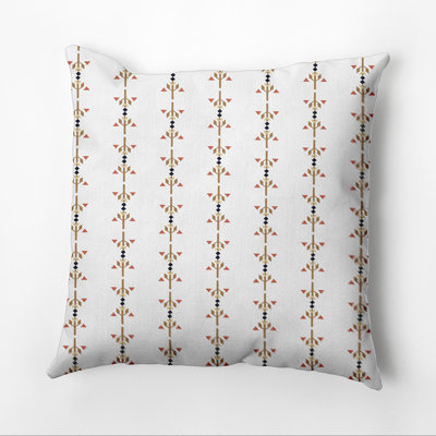 Happy Hippy Striped Reversible Throw Pillow