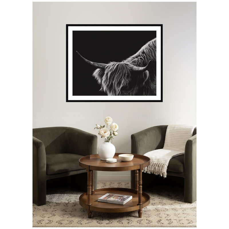 «Scottish Highland No. 6» par Crystal Lynn Collins, reproduction d'art encadrée