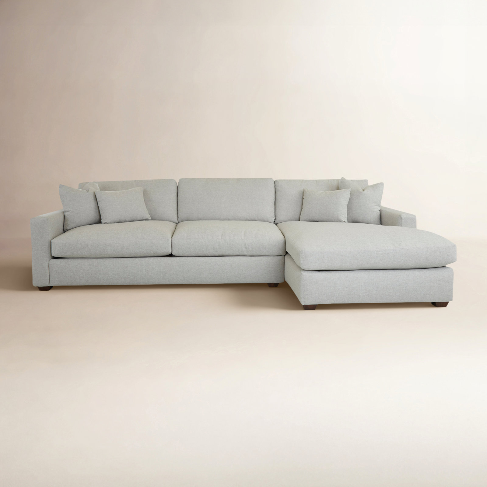 Rhodes Sectional, Turbo Ash Basketweave, Right Hand Facing