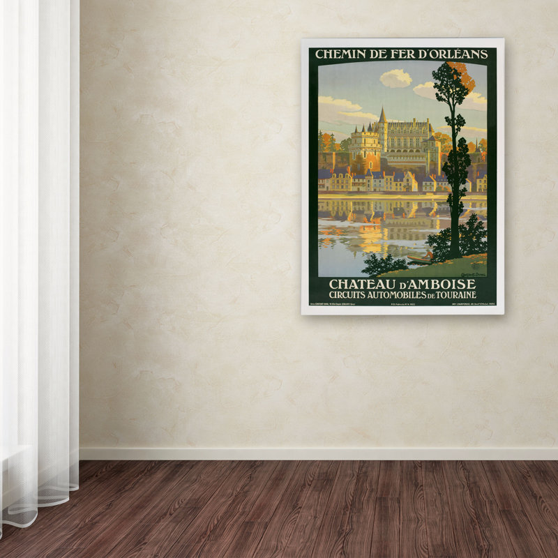 « chateau d’amboise », sur toile tendue, H 32 po x l 24 po x P 2 po