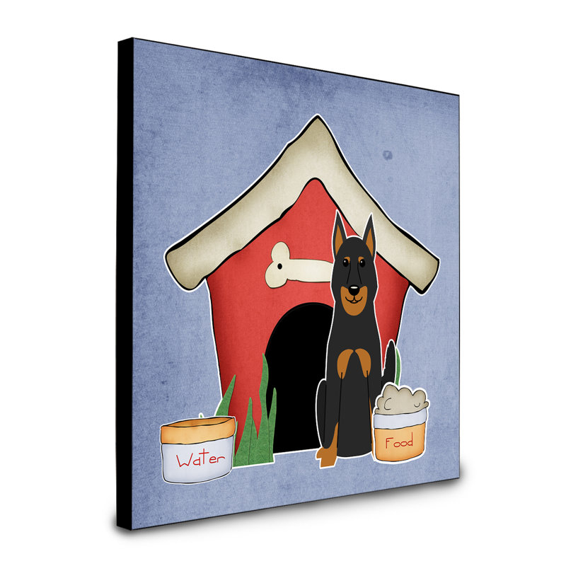 Panneau mural d’art collection dog house Scarvinia, Berger allemand beauceron