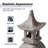 24"H MGO Faux Concrete Pagoda Garden Statue