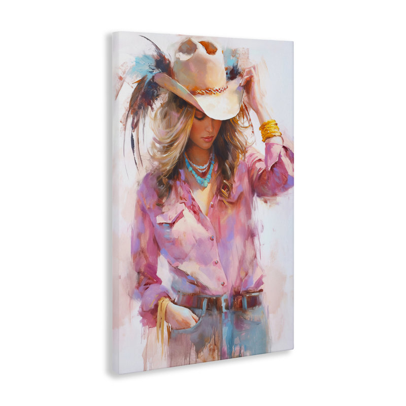 Toile de cow-boy reflets, design par Tina LeCour, H 45 po x l 30 po