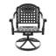 5-Piece All-Weather Cast Aluminum Dining Set, Include 4 Swivel Chairs And 47.24" Round Table With Frame