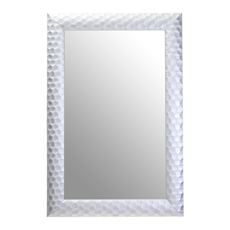 Ludlow Metal Rectangle Mirror, Silver