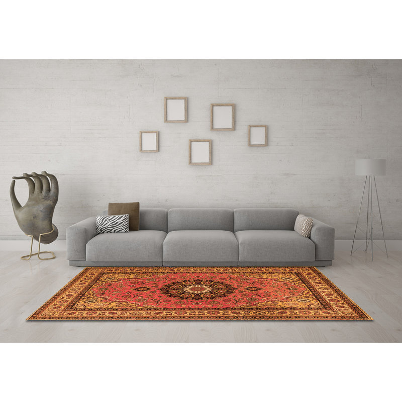 Nealla Performance Floral Indoor Rug, Round 8'