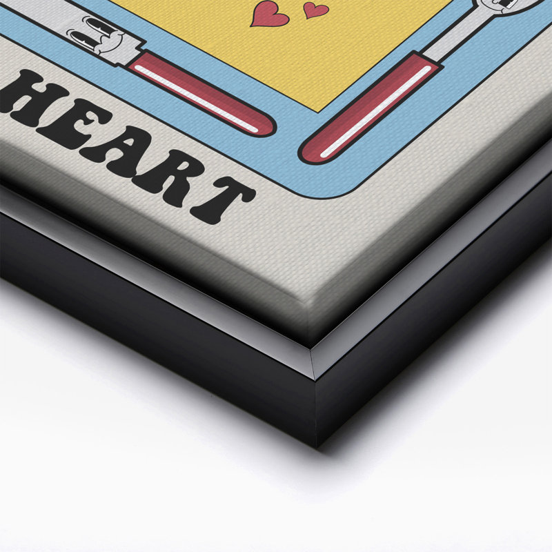 «Have Pizza My Heart», Cadre noir, Canevas, H 08 po x l 10 po