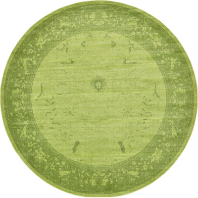 Tapis oriental vert foncé Godina