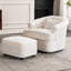 Canapé pivotant simple avec repose-pieds