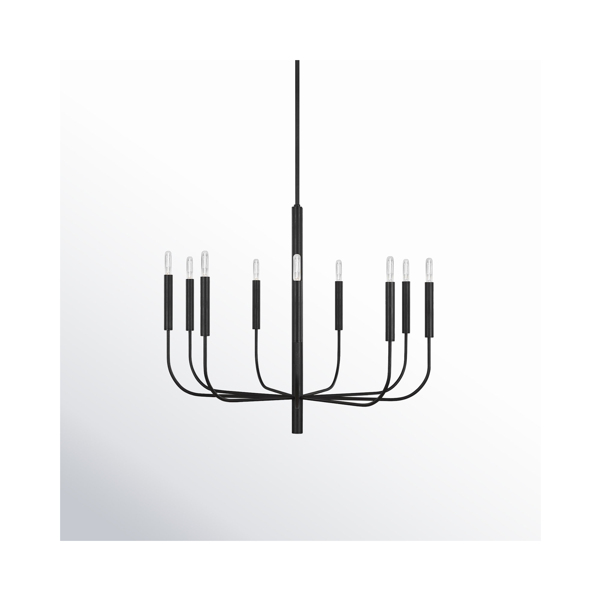 Tedder 9-Light Dimmable Traditional Chandelier , Aged Iron