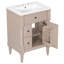 Meuble-lavabo 24 po avec comptoir en céramique-633372264