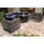 Ensemble de conversation modulaire 10 pièces avec coussins Sunbrella et foyer en métal Lsi-737008540