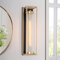 LNC 6 in. Brushed Vintage Gold Wall Sconce 1-Light Wall Light with