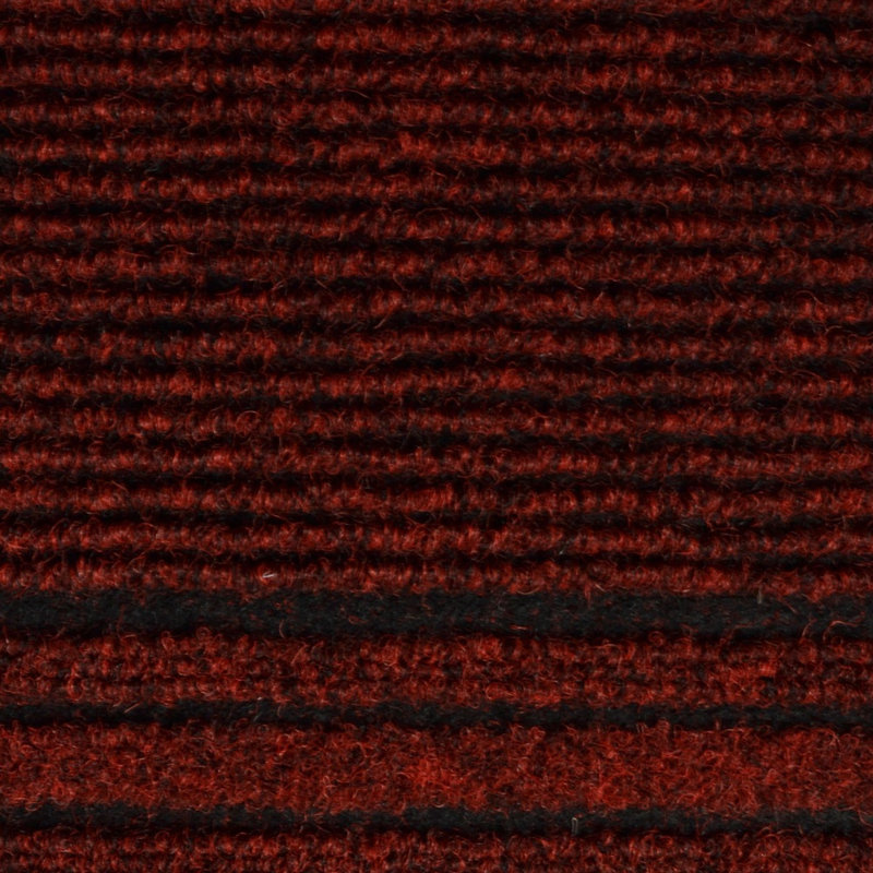Pacjo Non-Slip Striped Doormat, Red, Runner 67 x 152.4cm