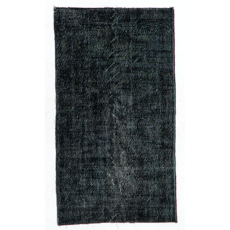 Tapis turc contemporain fait à la main de 3,8 x 6,7 pi surteint de couleur grise pour une maison et un bureau modernes