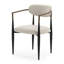 Chaise de salle à manger rembourrée en lin Varden (ensemble de 2)-133401608-133401609-133401611