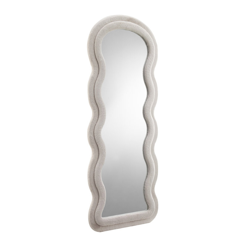 Apsana Free Form Mirror, Beige