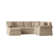 Thames Upholstered U-Shaped Sectional