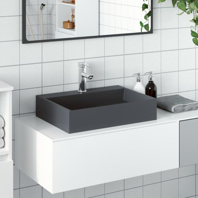  Wash Basin Vessel Sink Countertop Basin Sink Mineral Cast/Marble Cast