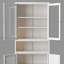 Armoire de cuisine en métal durable avec tablettes réglables, cadre en acier inoxydable robuste pour un rangement polyvalent