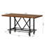 Table de salle à manger à hauteur de comptoir avec repose-pieds en métal Bochini L 62,99 x l 31,49-1306693140