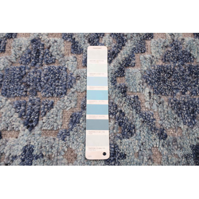 Tapis bleu Tangier 5 pi 4 po x 7 pi 8 po