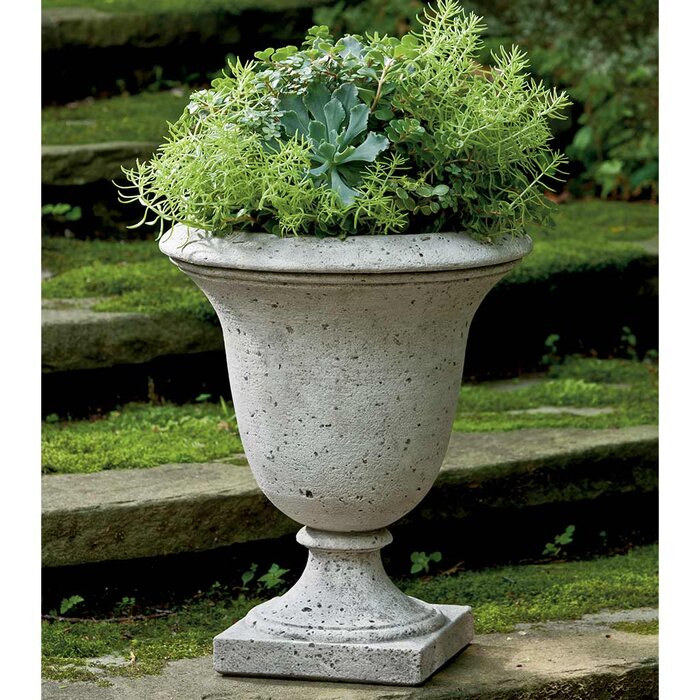 Campania International, Inc Linwood Handmade Concrete Outdoor Urn ...