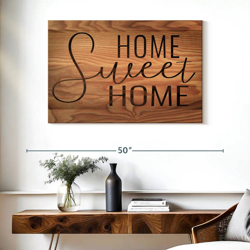 Plaque murale Home Sweet Home Family Typographie II, H 26 po x l 39 po