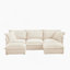 Canapé modulaire confortable et polyvalent avec bords français élégants et coussins moelleux pour des espaces de vie confortables