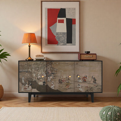 Retro minimalist high-end style sideboard