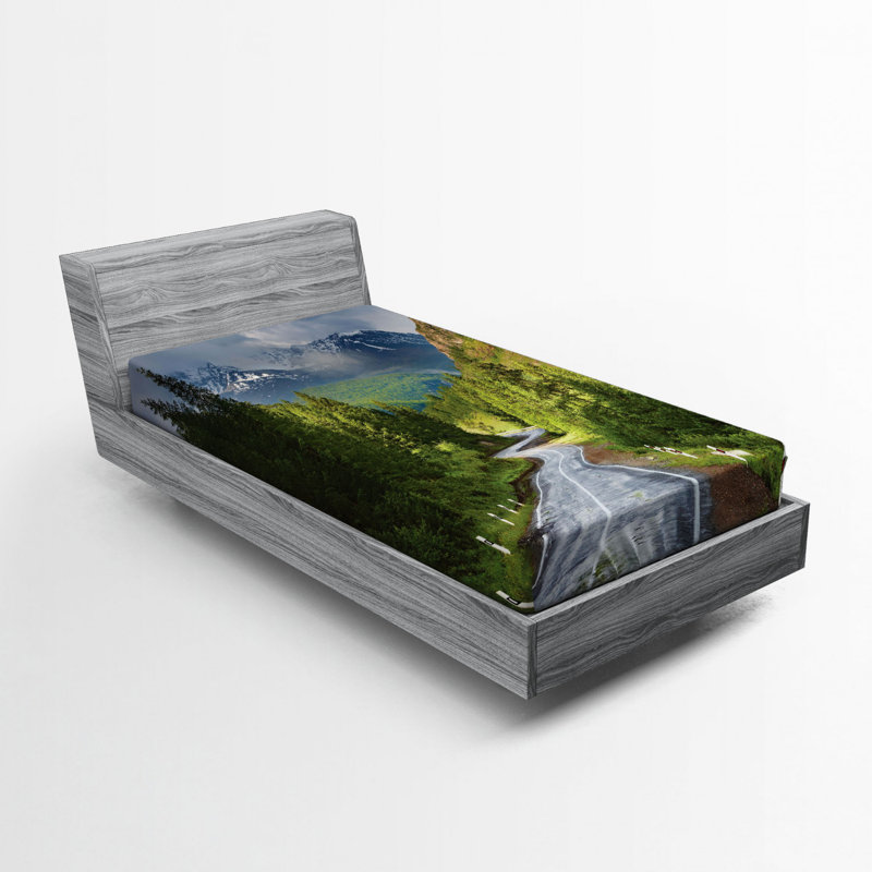 Drap-housse en microfibre Woodland, Drap-housse simple TG