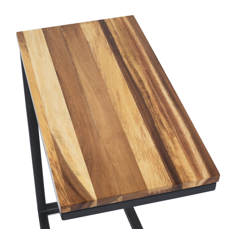 Solid Wood Top End Table Set