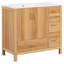 Ensemble de meuble-lavabo sur pied 36 po avec lavabo en céramique et tablette réglable